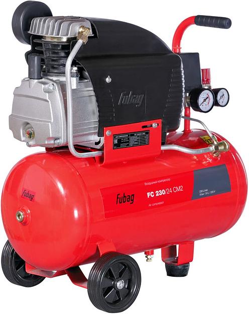 Компрессор поршневой Fubag FС 230/24 CM2 масляный 230л/мин 24л 1500Вт красный/черный фото 3