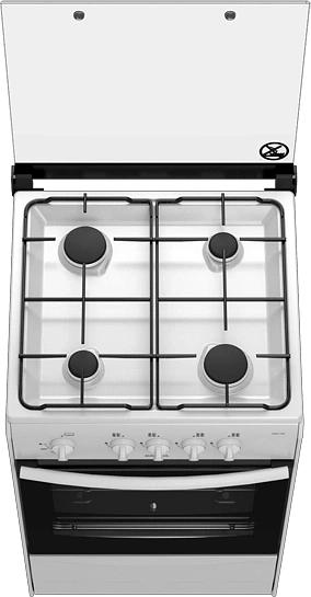 Плита Газовая Darina 1В GM 441 002 W белый (металлическая крышка) реш.сталь фото 3