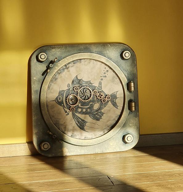 Картина Стимпанк рыба фото 1