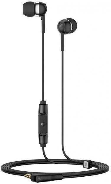 Гарнитура вкладыши Sennheiser CX 80S 1.2м черный проводные в ушной раковине (508896) фото 1
