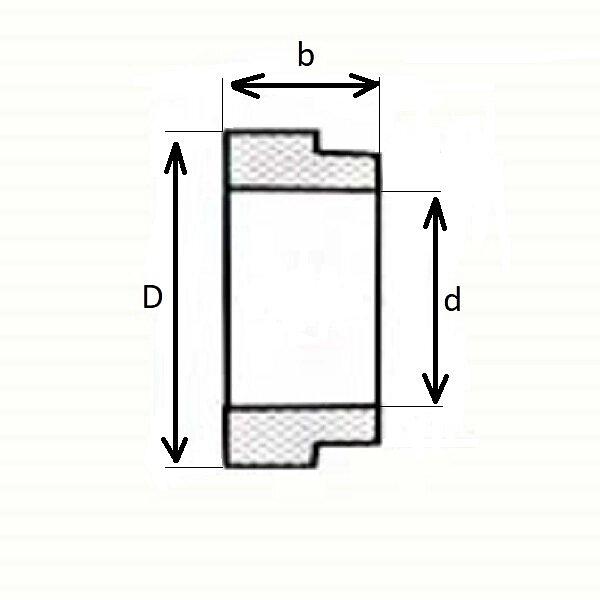 Амортизирующие конвейерные ролики, внешний диаметр 126 мм, внутренний 89 фото 2