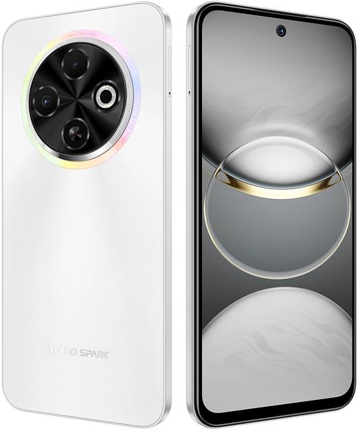 Смартфон Tecno Spark 30C 256Gb 8Gb белый моноблок 3G 4G 2Sim 6.67" 720x1600 Android 13 50Mpix 802.11 a/b/g/n/ac NFC GPS GSM900/1800 GSM1900 TouchSc Protect VidConf FM microSD max1024Gb фото 8