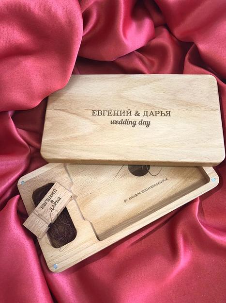 Деревянный фотобокс с флешкой ОПТ фото 3