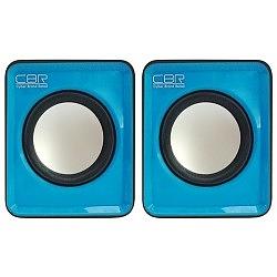 CBR CMS 90 Blue, Акустическая система 2.0, питание USB, 2х3 Вт (6 Вт RMS), материал корпуса пластик, 3.5 мм линейный стереовход, регул. громк., длина кабеля 1 м, цвет голубой фото 1
