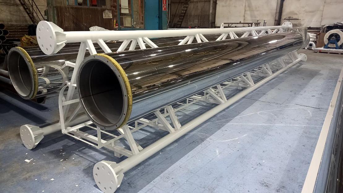 Дымовая труба 20 м 3 газохода 550×2 и 500 мм фото 1