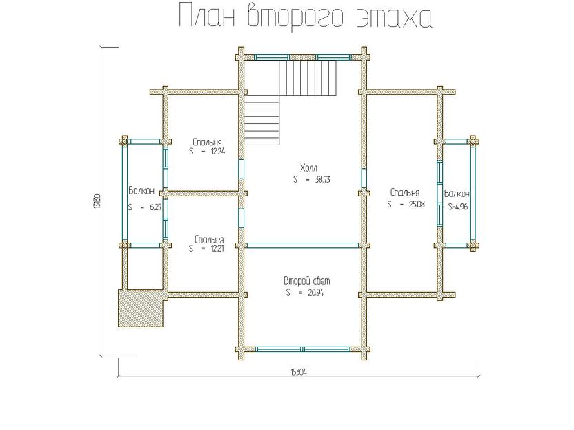 Проект дома ДД-254-6 15,3x14,5 фото 7