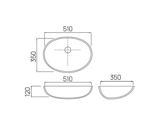 Раковина акриловая Staron N203 Sanded White Pepper WP410 фото 3