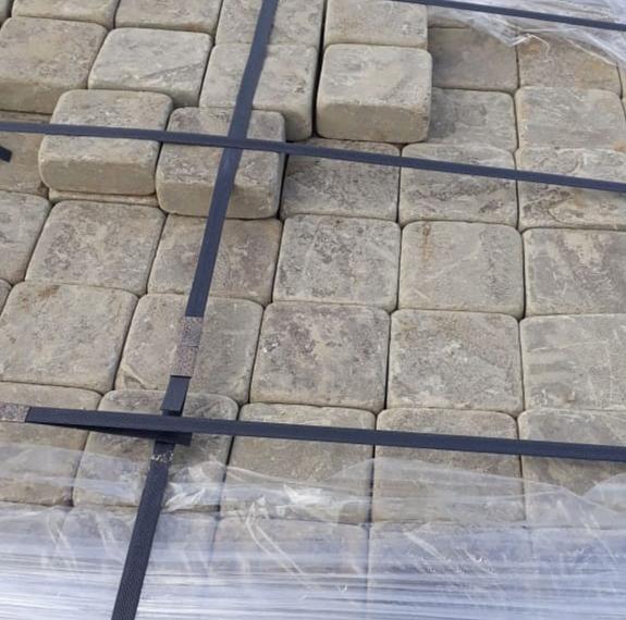 Камень песчаник серо-зелёный пиленный с четырёх сторон и галтованный, опт фото 10