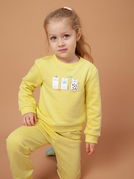 Джемпер детский цвет желтый ОПТ фото 5