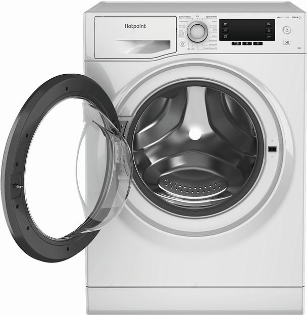 Стиральная машина Hotpoint NSD 6239 S VE RU класс: A загр.фронтальная макс.:6кг белый инвертер фото 2