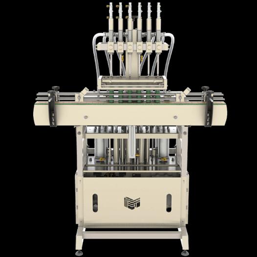 Автомат розлива спокойных и пенящихся жидкостей в тару 0,5 - 2,0 л АР-3000П-МГ (поршневой, со смещением, с опусканием) фото 2