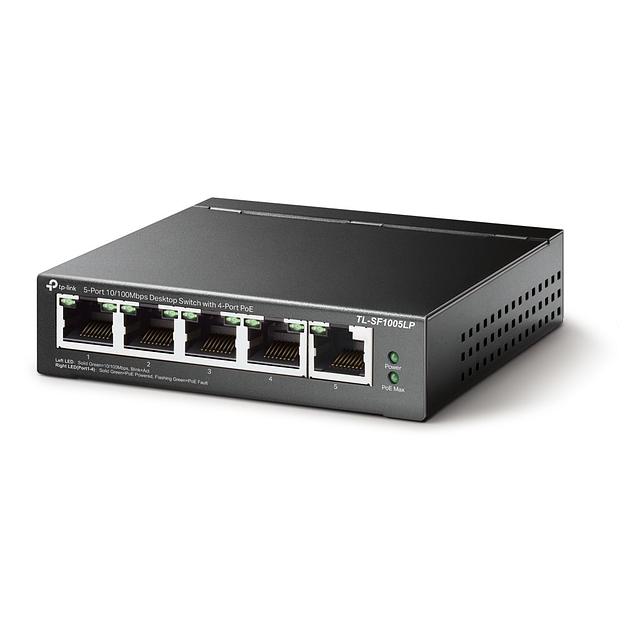 Коммутатор TP-Link TL-SF1005LP 5x100Mb 4PoE 41W неуправляемый фото 1