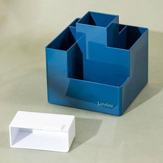 Подставка Deli EZ072PINK Linfini 6отд. для письменных принадлежностей 120x120x123мм розовый фото 3