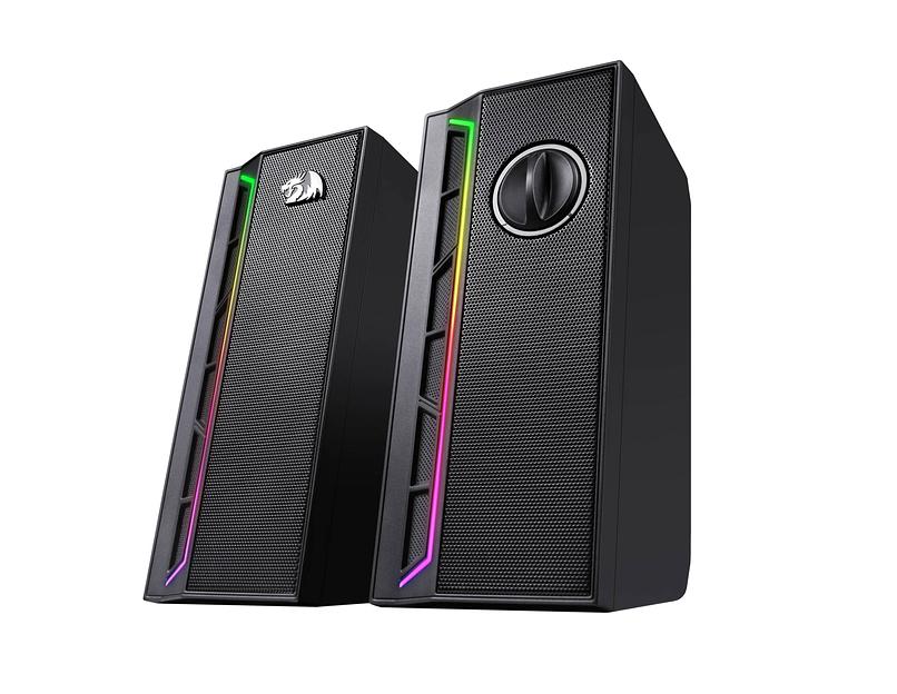 Redragon Акустическая 2.0 система Calliope черн,6Вт,RGB,USB+3.5мм фото 1