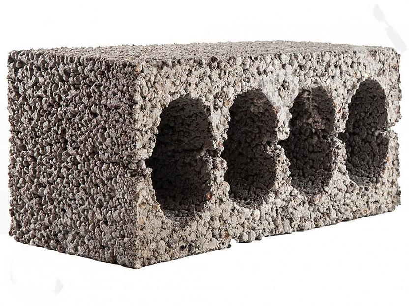 Блок керамзитобетонный 4-пустотный КСР-ПР-ПС-39-35-F50-800 фото 1