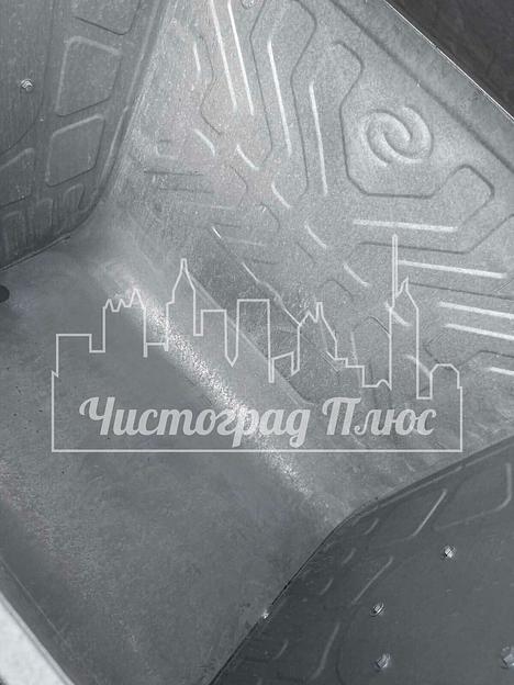 Контейнер оцинкованный 1100 л для твердых отходов фото 3