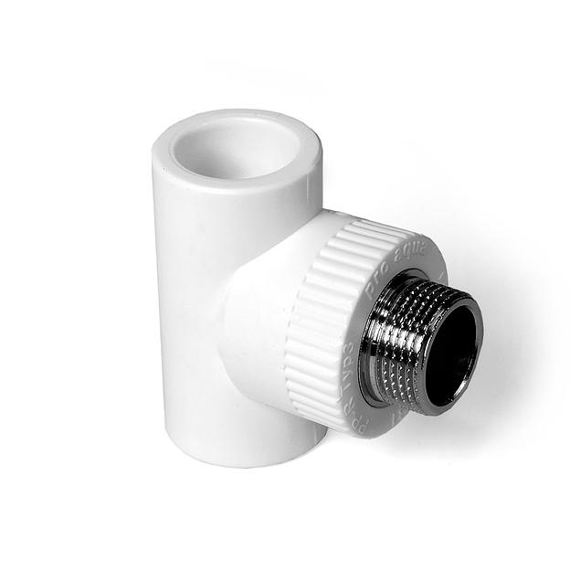 Тройник комбинированный НР Белый 32-1/2 фото 5