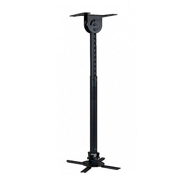 Wize WPC-B черный {Потолочные, Макс. крепежное расстояние 260х260, макс. вес нагрузки 12 кг, Наклон,поворот °+/-15, расстояние от стены/ потолка 61-96 см} фото 1