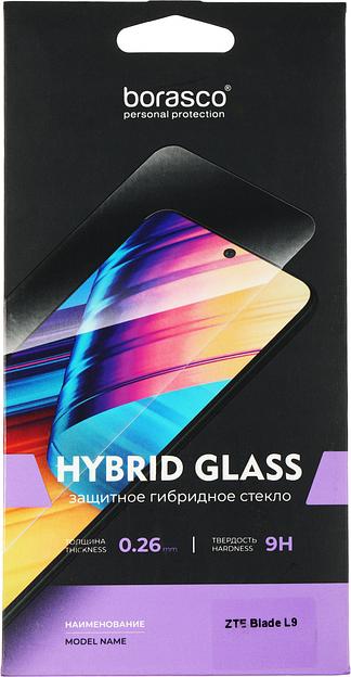 Защитное стекло для экрана BoraSCO Hybrid Glass прозрачный для ZTE Blade L9 2.5D антиблик. 1шт. (70012) фото 4