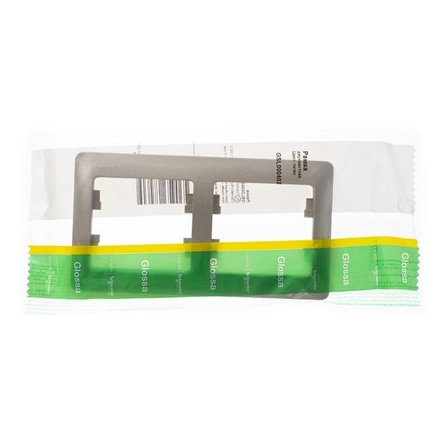 Systeme electric GSL000402 GLOSSA 2-постовая РАМКА, горизонтальная, ТИТАН фото 2