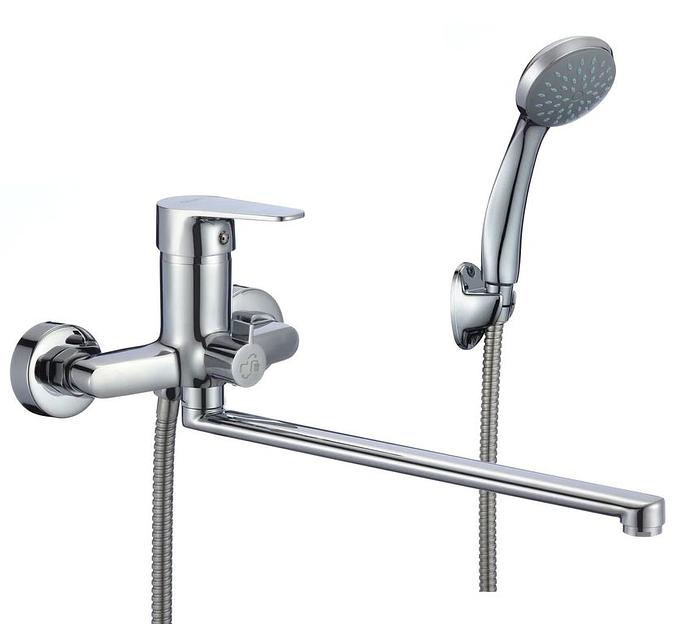 Смеситель ванно-душевой одноручный "Eleanti" с металлическим шлангом фото 1