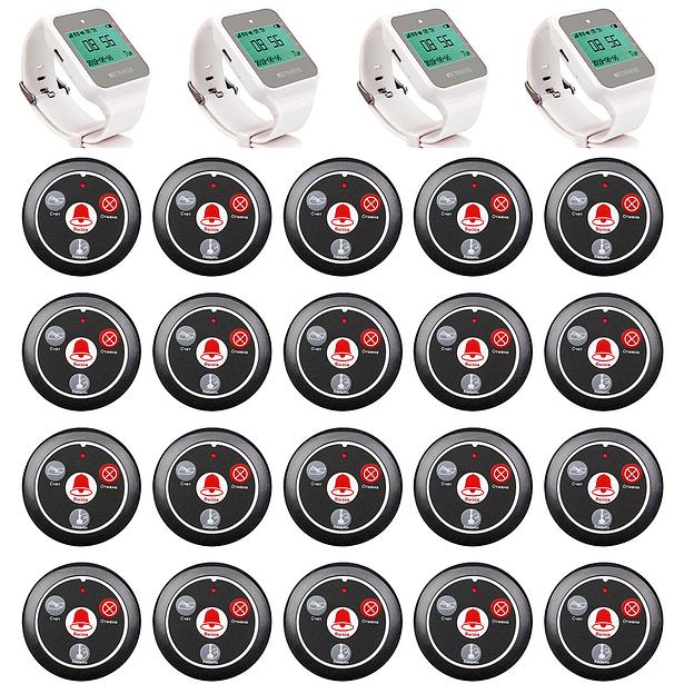 Система вызова из 4-х часов и 20-ти кнопок SWB03-3 фото 1