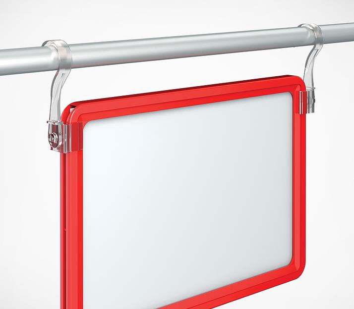 Крючок с подвижным основанием для подвешивания рамок на трубу TUBE HOOK фото 1