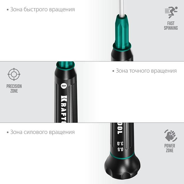 KRAFTOOL Precision SL3.0, отвертка для точных работ (25681-3.0) фото 4