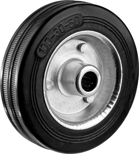 ЗУБР d 100 мм, г/п 70 кг, игольчатый подшипник, резина/металл, колесо, Профессионал (30936-100) фото 1