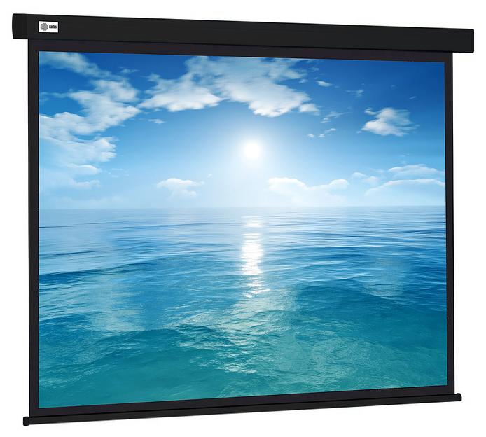 Экран Cactus 104.6x186см Wallscreen CS-PSW-104X186-BK 16:9 настенно-потолочный рулонный черный фото 1