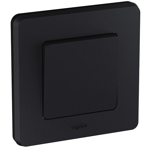 Legrand 673603 Выключатель одноклавишный - INSPIRIA - 10 AX - 250 В~ - антрацит фото 5