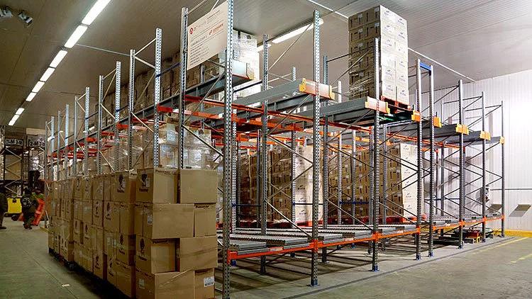 Гравитационные стеллажи для склада ОПТ фото 8