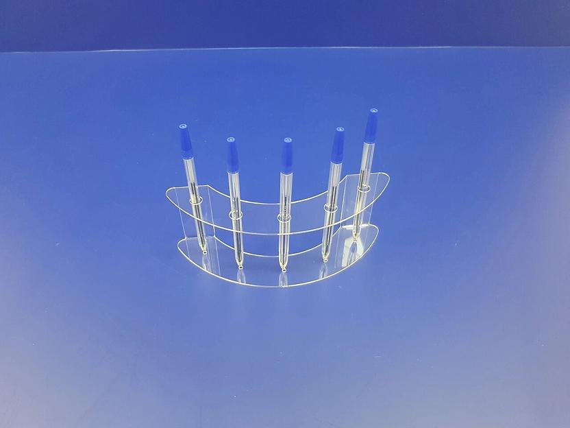 Подставка для ручек карандашей кистей 5 секции (размещение полукруг, глубокий вырез) фото 3
