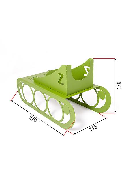 Держатель для бутылки Танк  , зеленый фото 2