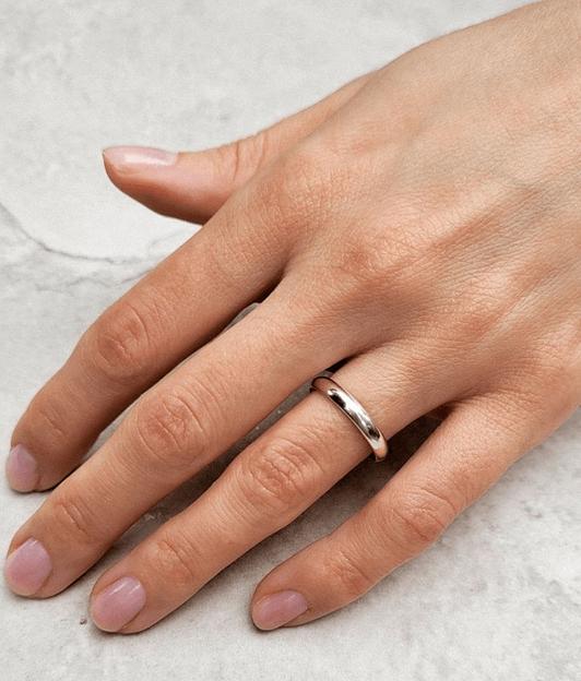 Ювелирное серебряное обручальное кольцо 925 фото 4