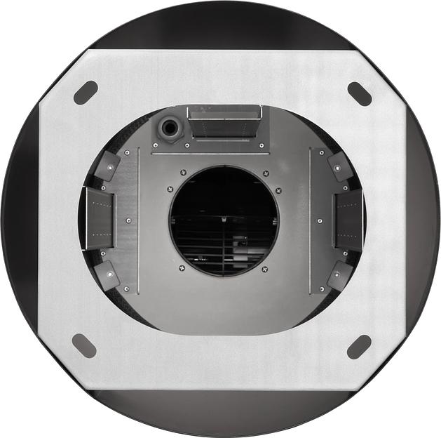 Вытяжка каминная Weissgauff Tubus 1406 Island черный управление: кнопочное (1 мотор) фото 7