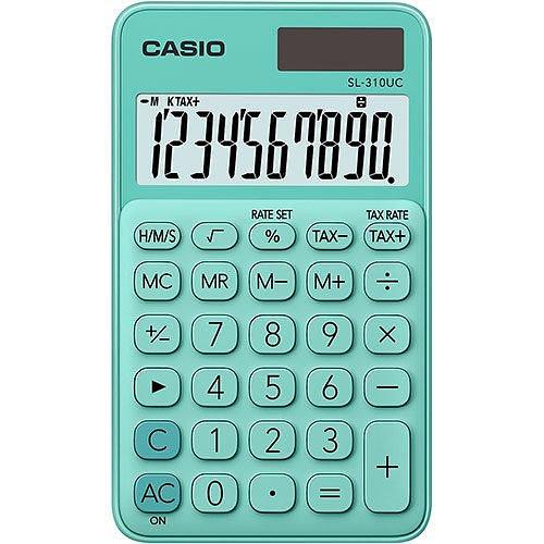 Калькулятор карманный CASIO SL-310UC-GN-W-EC фото 1