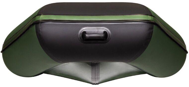 Лодка Аква 3200 слань книжка, киль, 3200*1420*400 мм., цвет: зеленый-черный фото 6