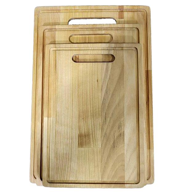 373211m Набор разделочных досок 0,8 см, массив березы, 3 шт: 18х26, 20х30, 23х34 см, покрыта маслом фото 1