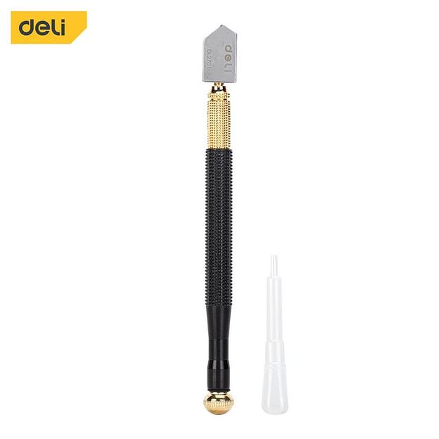 Маслянный стеклорез Deli DL2701 180 мм. Диаметр режущей головки 3мм. Вольфрамовая сталь YG5, хвостовик из углеродистой стали 36# фото 4