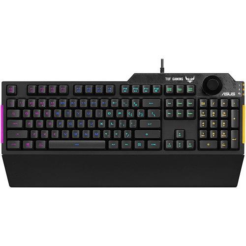 Клавиатура игровая ASUS TUF Gaming K1 USB RU RGB   Black 90MP01X0-BKRA00 фото 1
