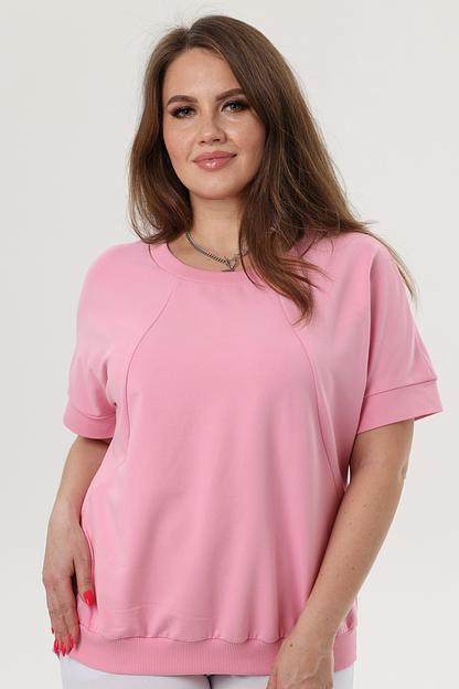 Туника футер 2-х нитка  4197/01/Розовый  фото 1