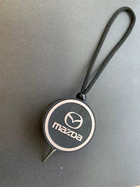 Ароматизатор воздуха для автомобиля «Диск» Mazda подвесной, серебро ОПТ фото 4