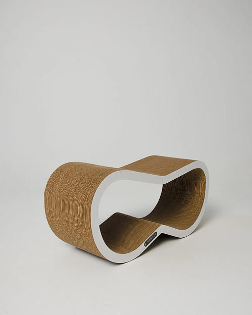 Когтеточка из картона Слэш, Белый, опт фото 4