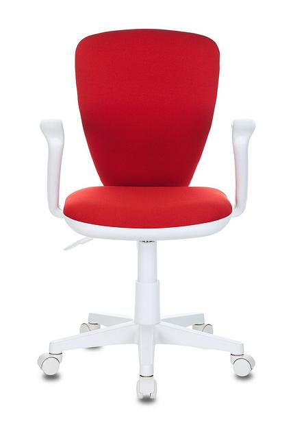 Кресло детское Бюрократ KD-W10AXSN красный 26-22 крестовина пластик пластик белый фото 2