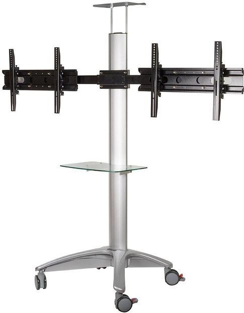 Подставка для телевизора Arm Media PT-STAND-15 серебристый 26"-55" макс.120кг напольный наклон фото 1