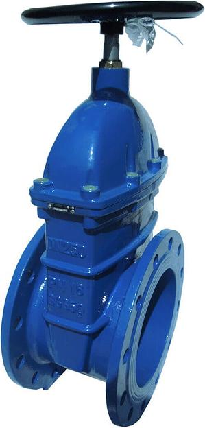 Задвижка фланцевая с обрезиненным клином (ДУ 80 РУ 16) фото 1