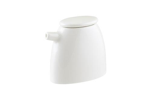 Соусник 160 мл. 85*90 мм. с крышкой Белый, форма Ист /1/12/ фото 1