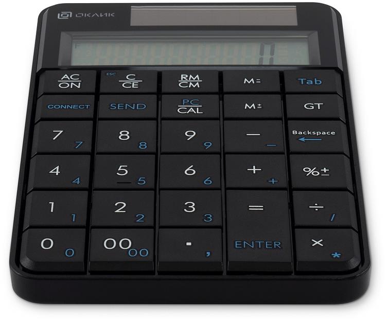 Клавиатура Оклик K604W черный USB беспроводная slim для ноутбука (1979325) фото 3