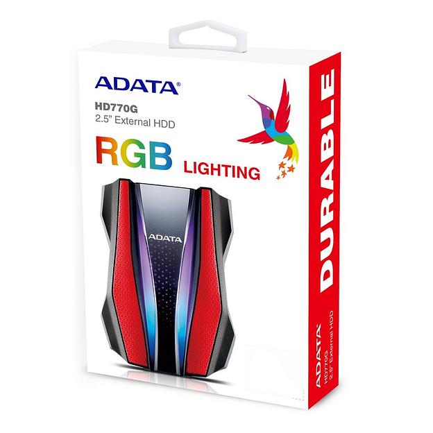 Жесткий диск USB3.2 2TB EXT. 2.5" RED AHD770G-2TU32G1-CRD ADATA фото 5